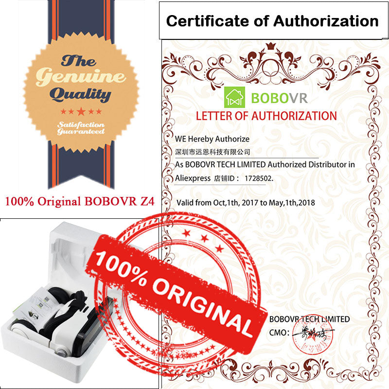 Óculos de Realidade Virtual Imersiva com Gamepad BoboVR®