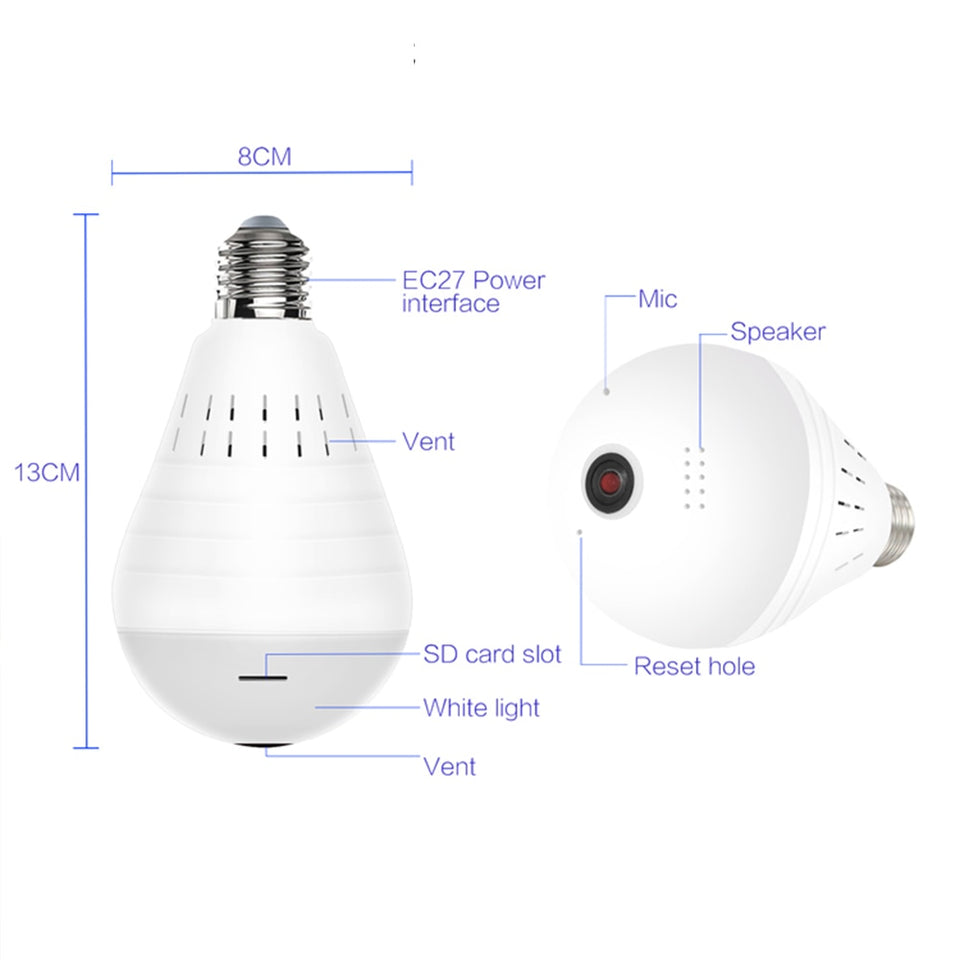 SpyLamp - Lâmpada com Câmera e Receptor de Áudio